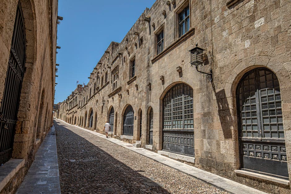 rhodes medieval street